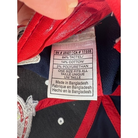 CCM Reebox NHL Columbus Blue Jackets Cap Center Ice Collection Blue/Red OS - Picture 12 of 13